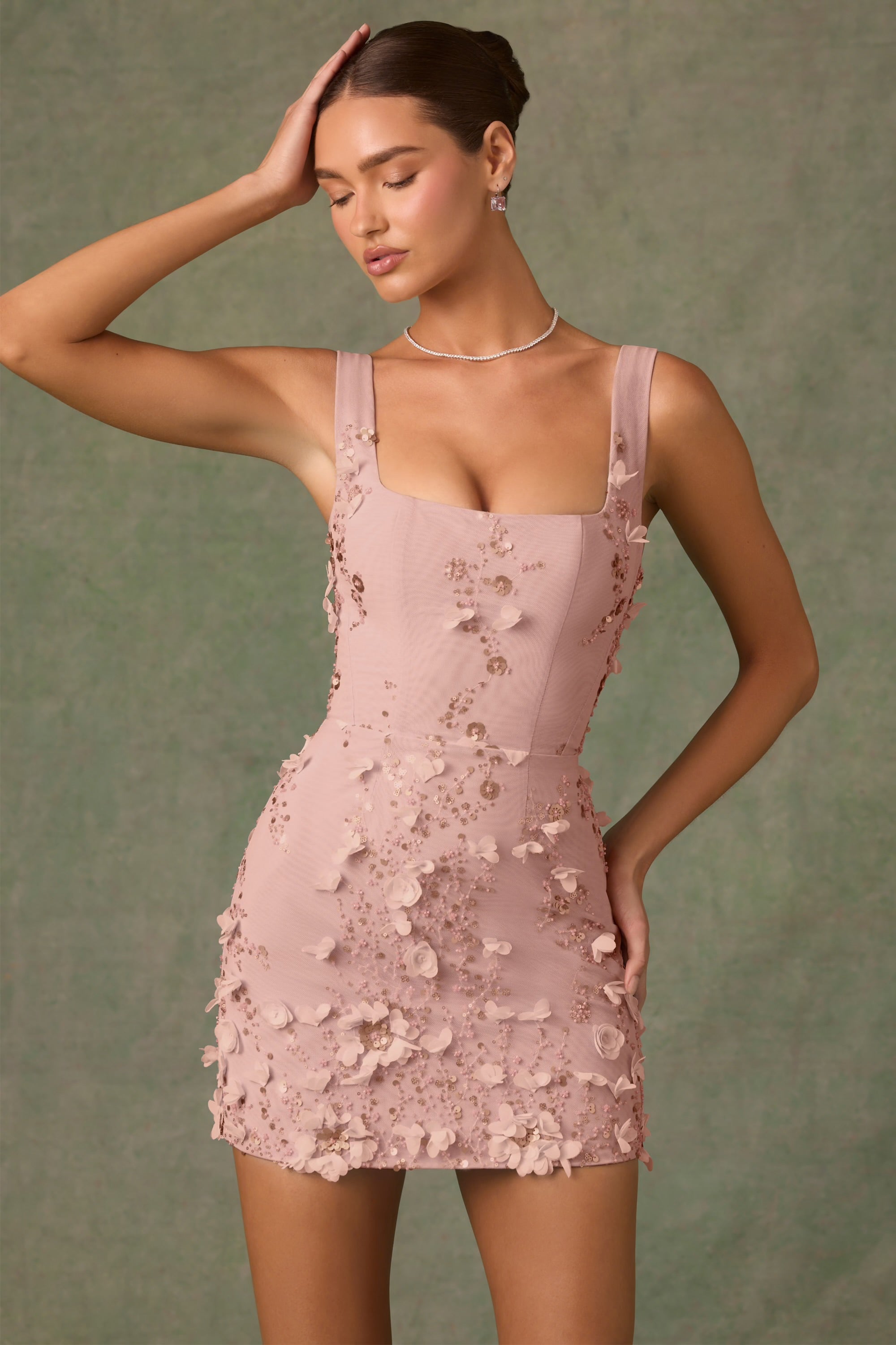 Blossom Elegance- Mini Dress