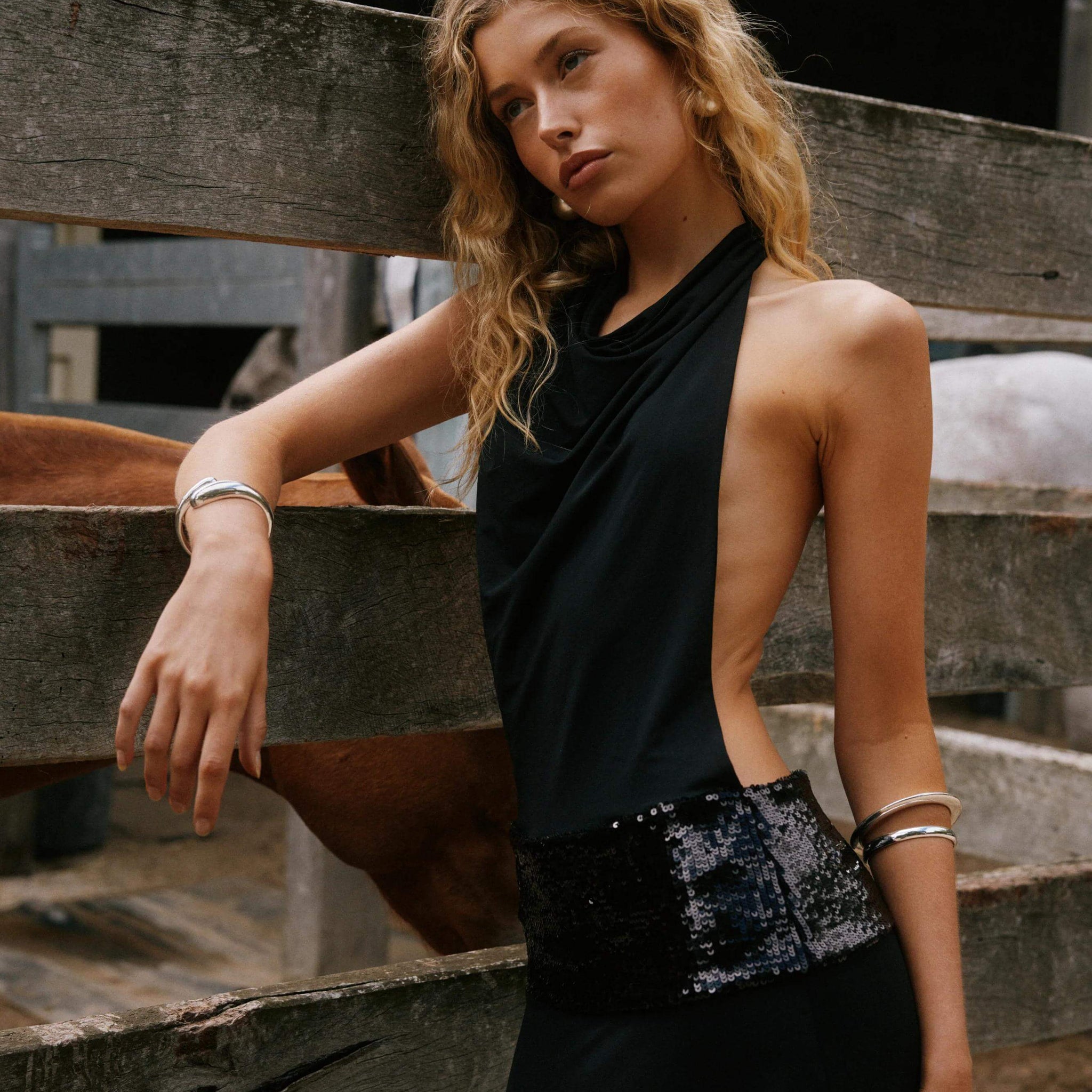 Joanna | Halter Backless Gown