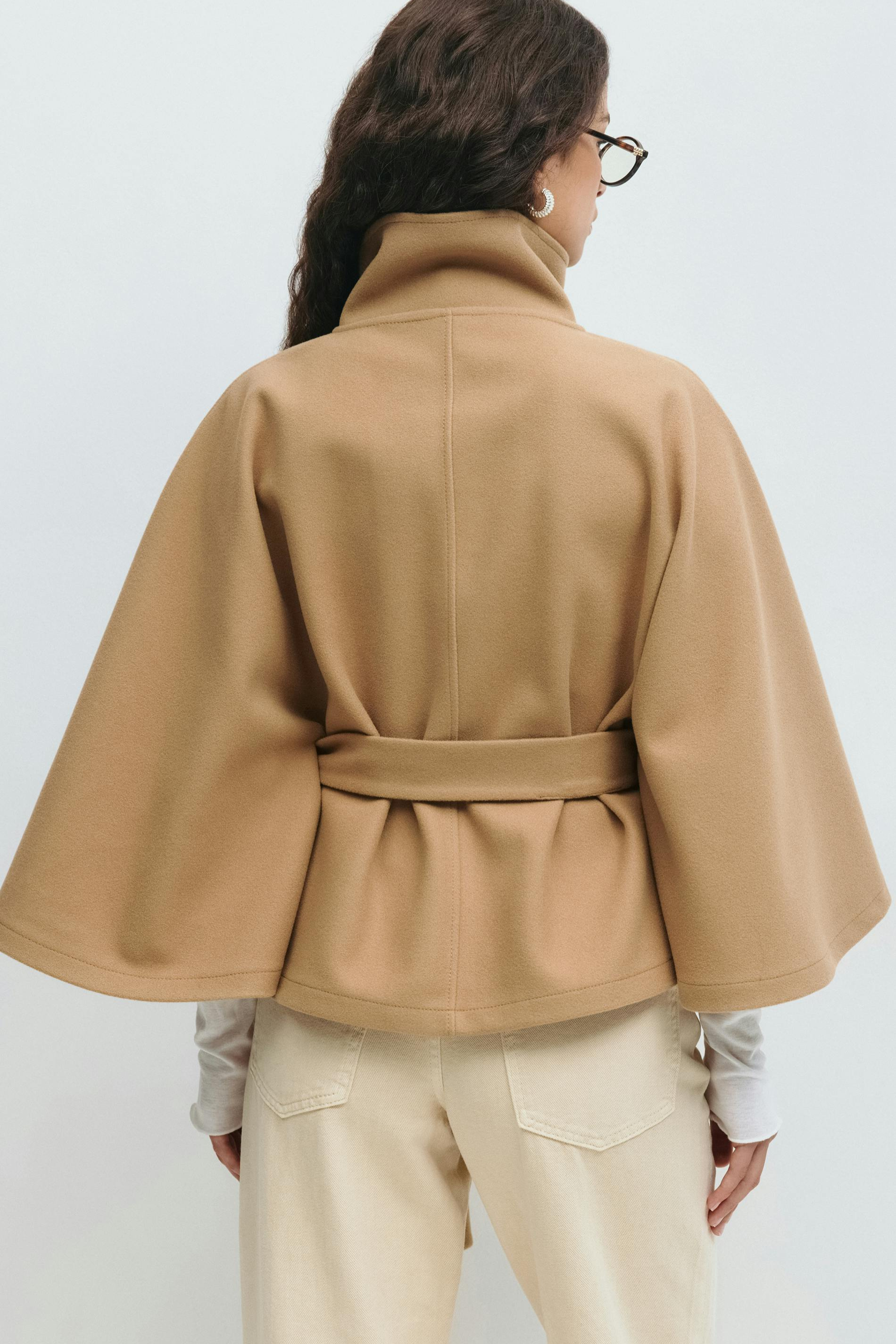Belted Cape Jacket